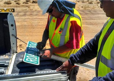 Sign Installation in San Juan County