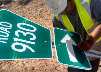 Sign Installation in San Juan County